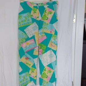 Lilly Pulitzer summer capris Sz 4